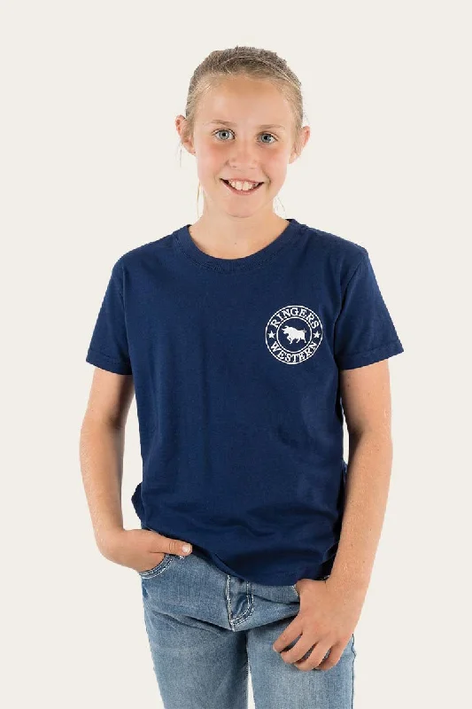 Signature Bull Kids Classic T-Shirt - Navy/White