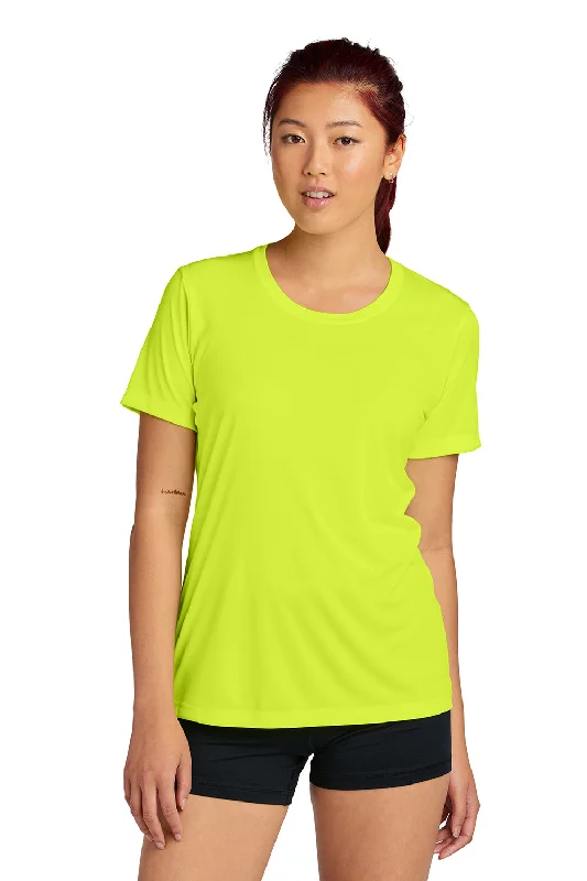 Sport-Tek Womens Competitor Moisture Wicking Short Sleeve Crewneck T-Shirt - Neon Yellow