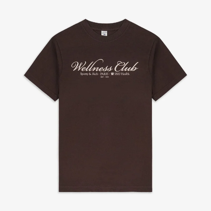 SPORTY & RICH | 1800 HEALTH T-SHIRT { CHOCOLATE/CREAM