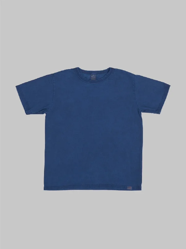 Studio D'Artisan 8136B USA Cotton T-Shirt Light Indigo