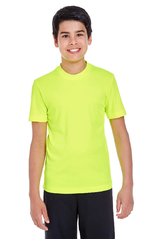 Team 365 Youth Zone Performance Moisture Wicking Short Sleeve Crewneck T-Shirt - Safety Yellow