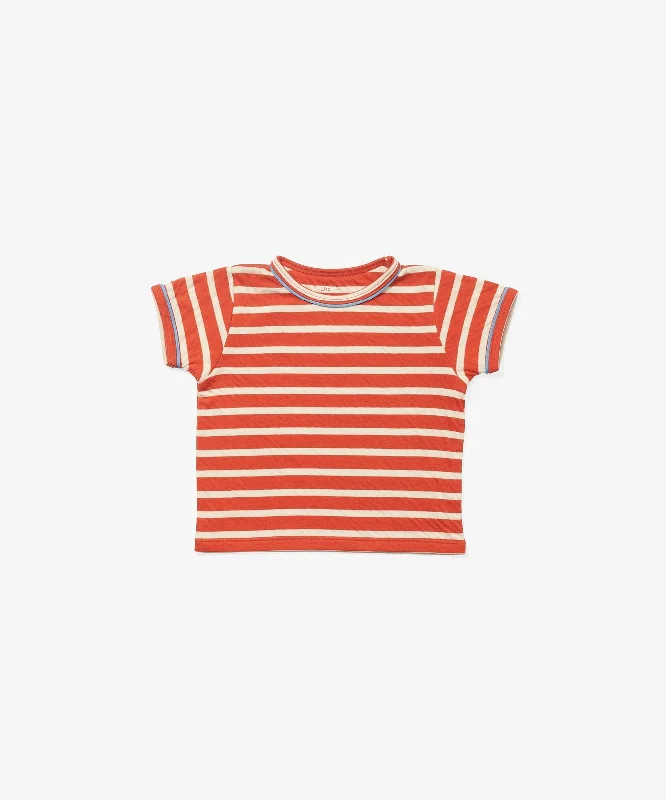 Willie Baby T-Shirt, Red Stripe