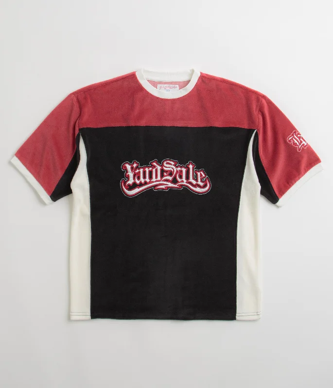 Yardsale Sierra Velour T-Shirt - Black / Red