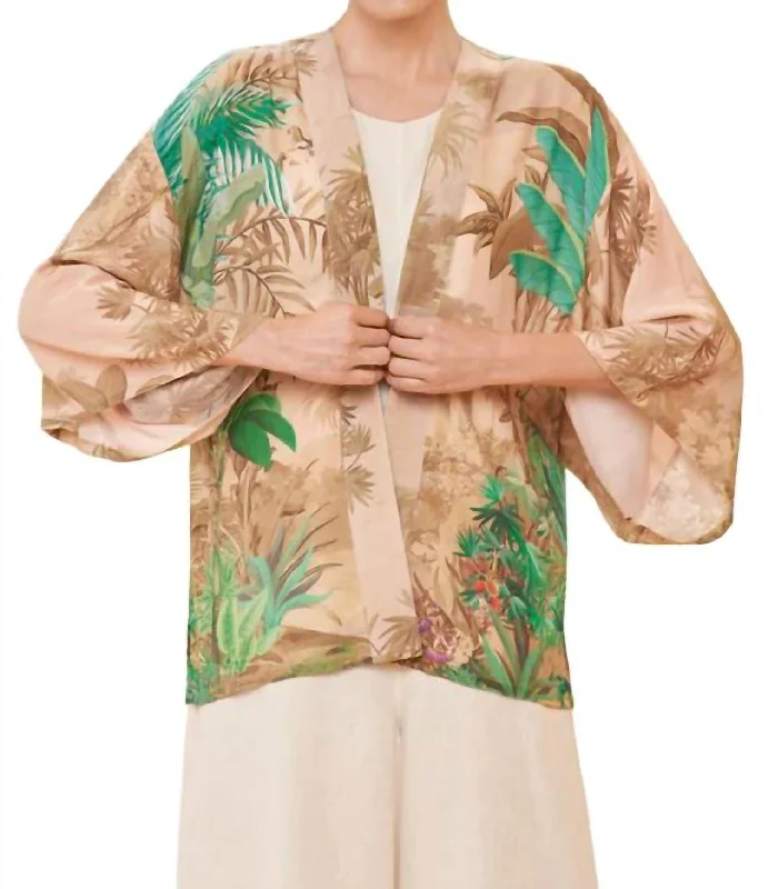 Oasis Kimono Jacket In Coconut