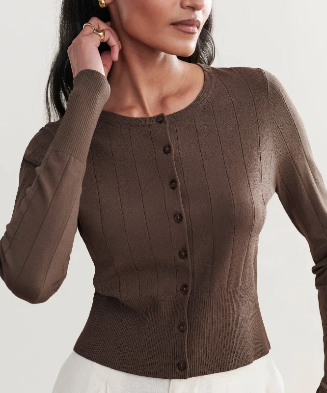 Ribbed Finley Cardigan