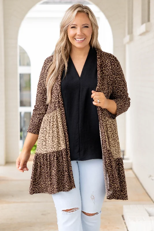 Under The Stars Cardigan, Brown