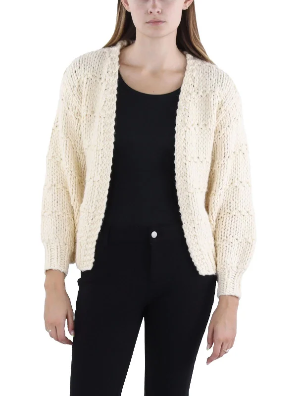 Womens Chunky Knit Comfy Cardigan Sweater