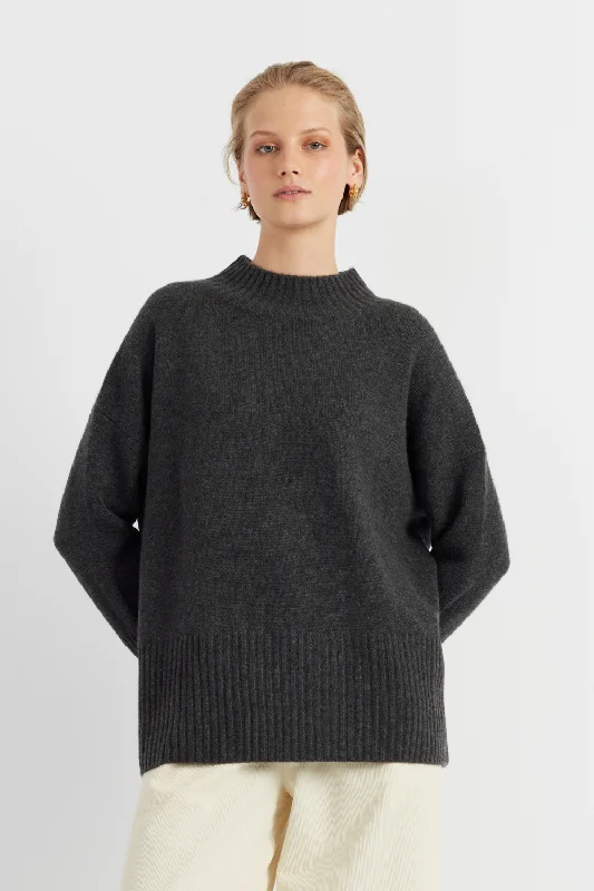 Charcoal Cashmere Comfort Sweater