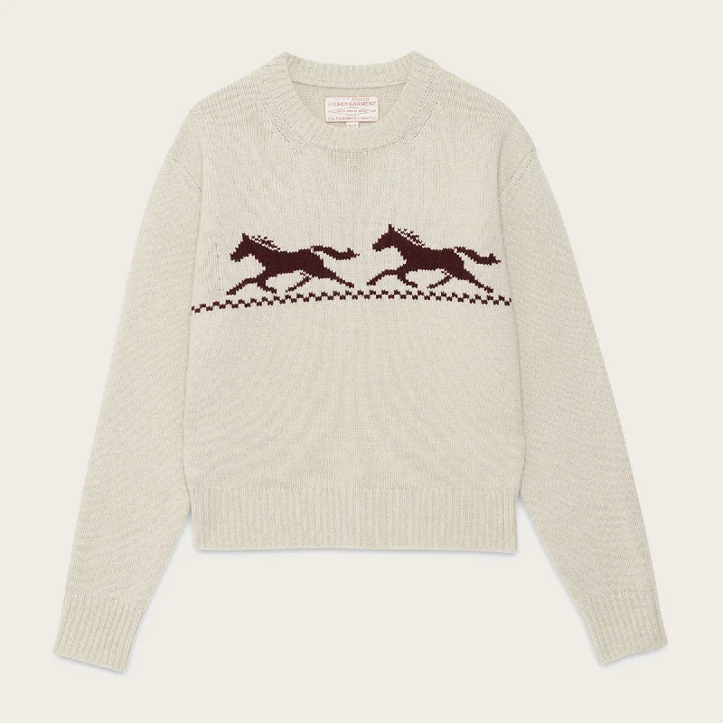 WOMEN'S WOOL CREWNECK SWEATER