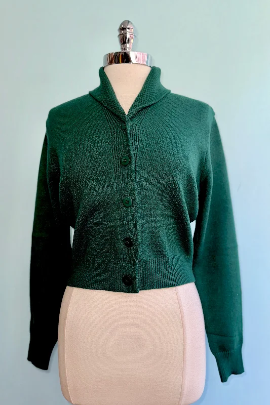 Forest Green Violet Cardigan by Banned