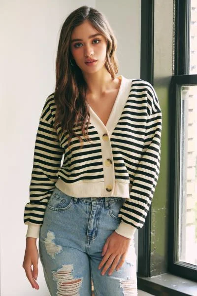 Rocco Striped Cardigan