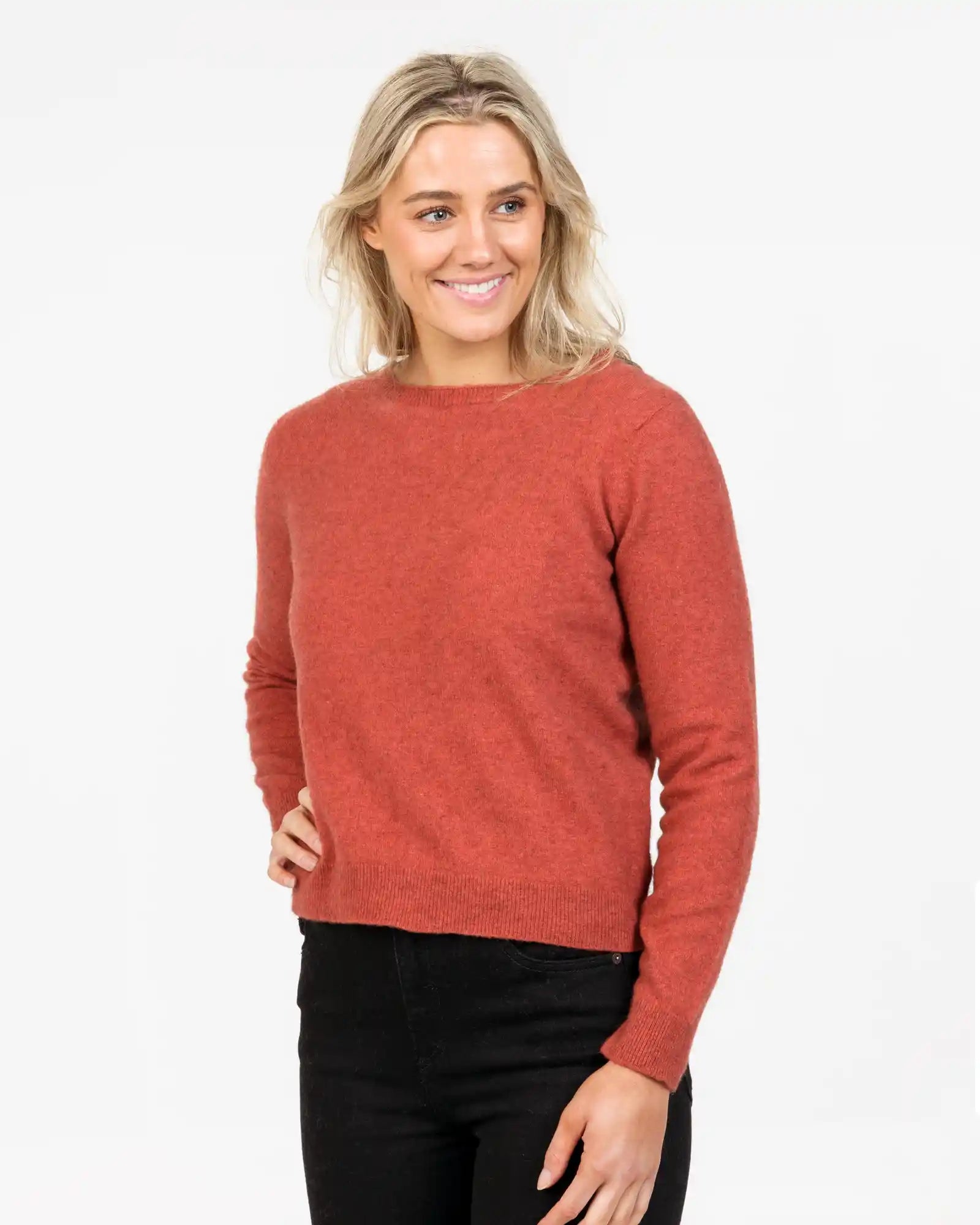 Rosewood Women's Cropped Crew Neck Sweater - NB870