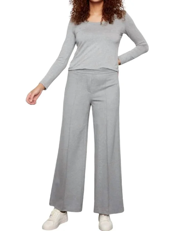 Amiri Wide Leg Pants In Grey