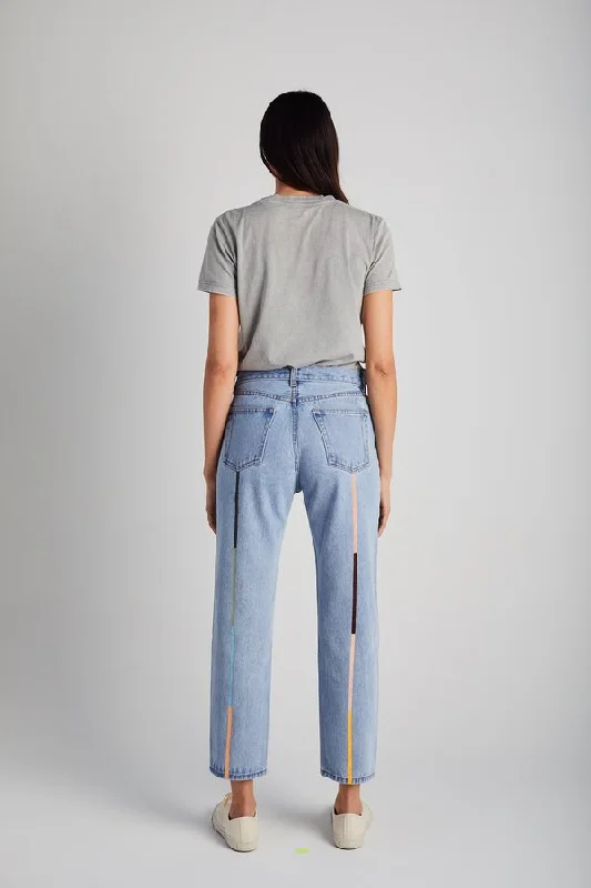 STILL HERE Cloud Rainbow Tate Denim, Vintage Blue