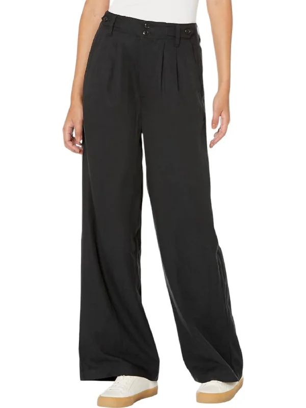 Harlow Wide Leg Pants In Black