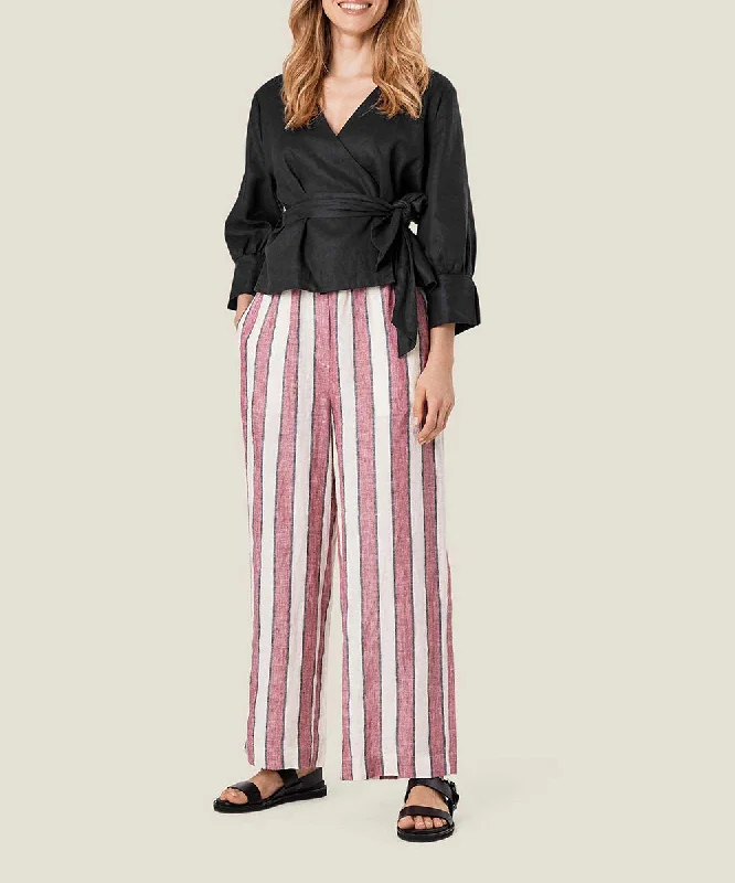 Parini Pull-On Linen Pants