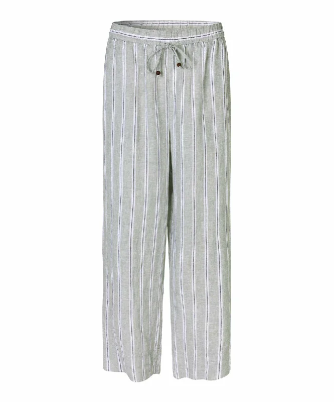 Penla Linen Striped Pants