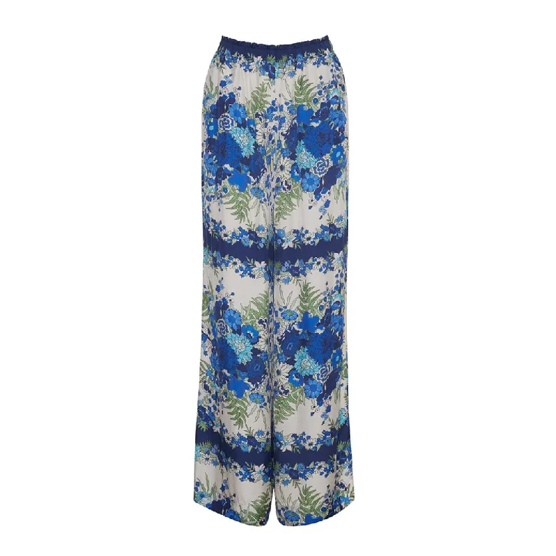 CARA CARA Samantha Pants, Evening Blue Bombay Bouquet