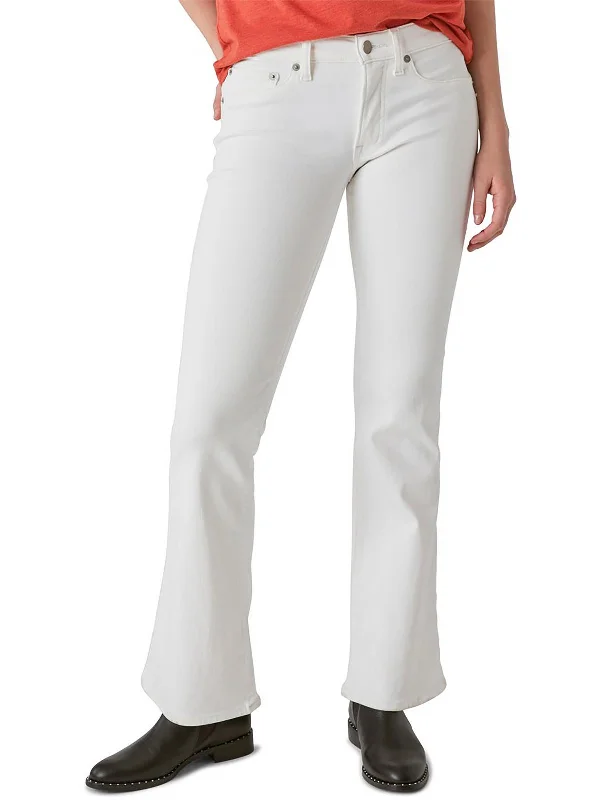 Sweet Womens Mid-Rise Stretch Flare Jeans