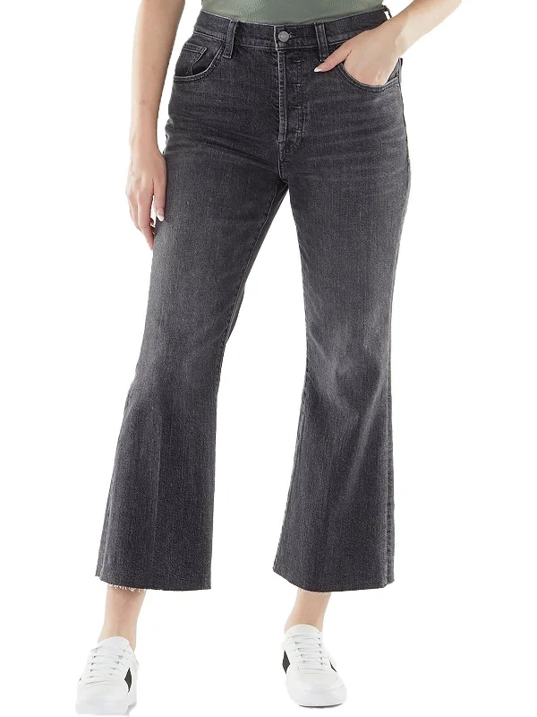 Womens High-Rise Easy Boy Bootcut Jeans