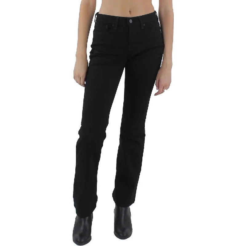 Womens Mid Rise Stretch Bootcut Jeans